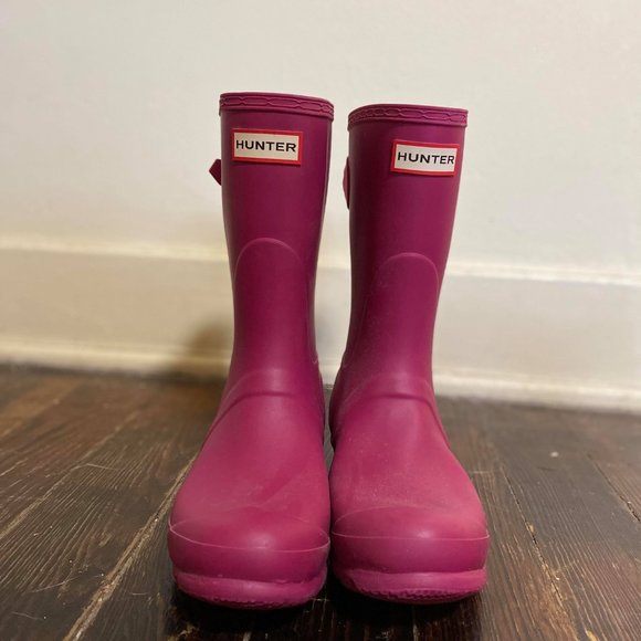 Hunter Original Short Back Adjustable Rain Boots - Picture 2 of 3